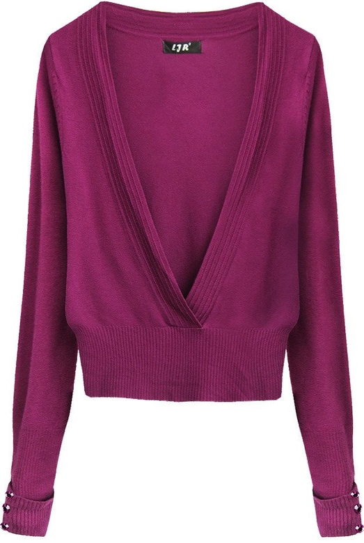 SWETEREK KOPERTOWY BURGUDNOWY (X1117X)