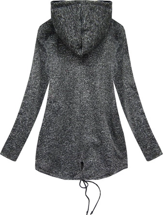 BLUZA Z KAPTUREM GRAFITOWA (546ART)