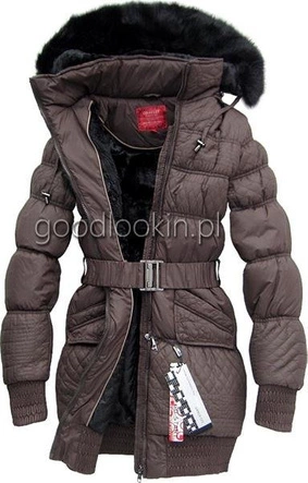 KURTKA ZIMOWA GO-START CZEKOLADOWA (6218)