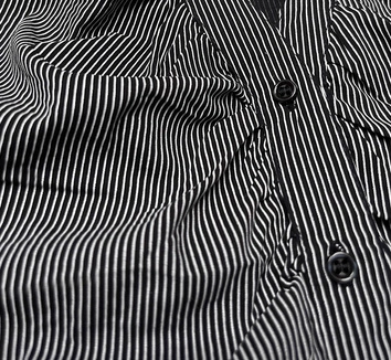 Bluzka z krótkim rękawem granatowa w paski (SST16222D)