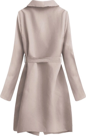 MINIMALISTYCZNY PŁASZCZYK BEŻOWORÓŻOWY (552ART)