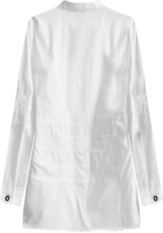 BAWEŁNIANA KOSZULA Z BUFIASTYMI RĘKAWAMI BIAŁA (X1133X)