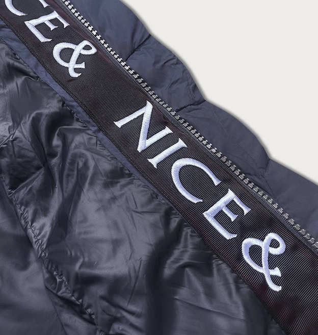 Przejściowa kurtka damska puchowa granatowa (2M-001)