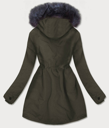 Wodoodporna parka damska na futerku army (m-933)