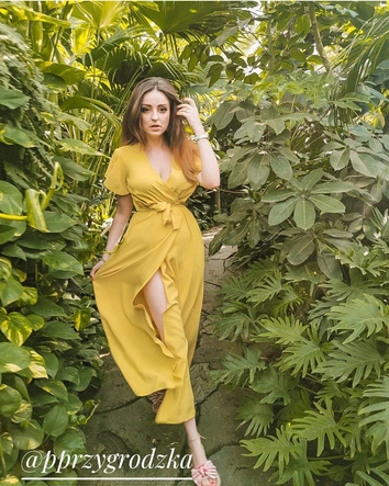 SUKIENKA MAXI KOPERTOWA SZAROZIELONA (360ART)