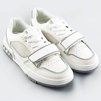 Damskie adidasy dwukolorowe biało-szare (ad-585)