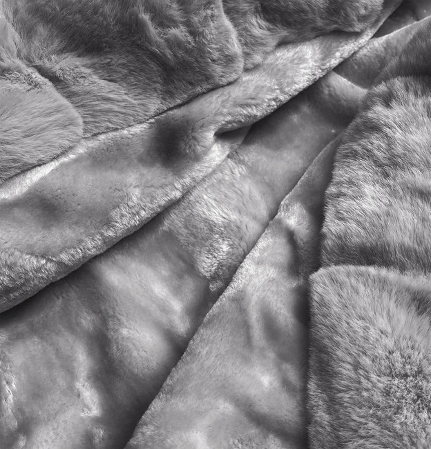 ZIMOWA PARKA DAMSKA MORO SZARA (B524-70070)