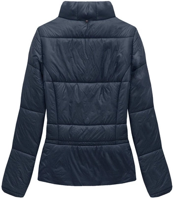 KRÓTKA PIKOWANA KURTKA GRANATOWA (X8055X)