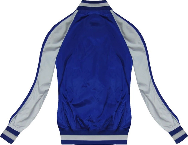 KURTKA BOMBERKA Z NASZYWKAMI NIEBIESKA (W555)