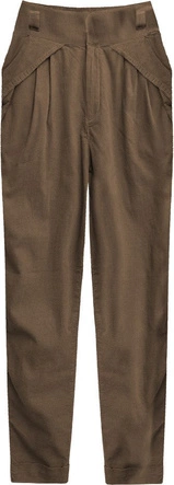 SPODNIE SZTRUKSOWE JASNOBRĄZOWE (2218/1)