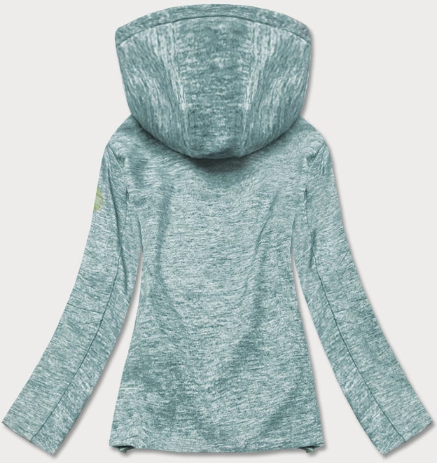 Damska kurtka sportowa typu softshell szaro-limonkowa (DW-21605)