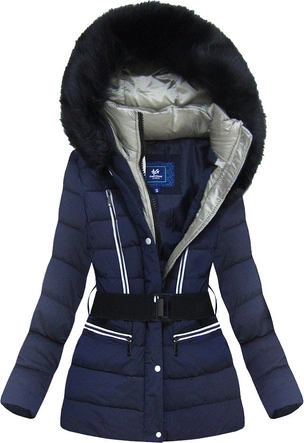 KURTKA Z ODBLASKOWYMI LAMPASAMI GRANATOWA (M8-610)