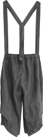 SPODNIE Z SZELKAMI CIEMNOSZARE (X1105X)