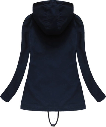 BAWEŁNIANA PARKA Z KAPTUREM GRANATOWA (1723)