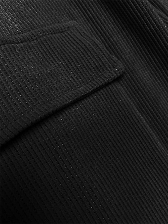 Casualowy komplet ze spodniami typu cargo czarny (AMG-338A)