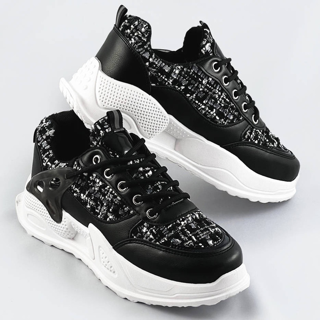 Buty sportowe damskie czarne (7003)