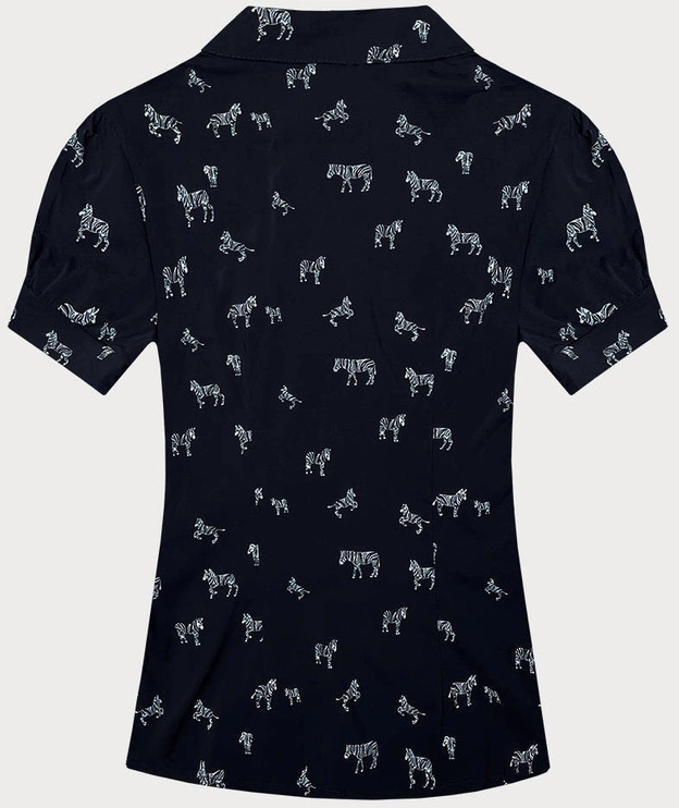 Bluzka z kołnierzykiem zebry granatowa (AWY2011D)