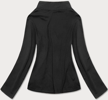 Damska rozpinana bluza ze stójką czarna (20320)