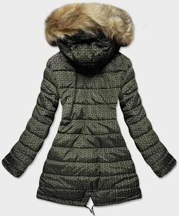 Dwustronna kurtka damska zielona (w555)