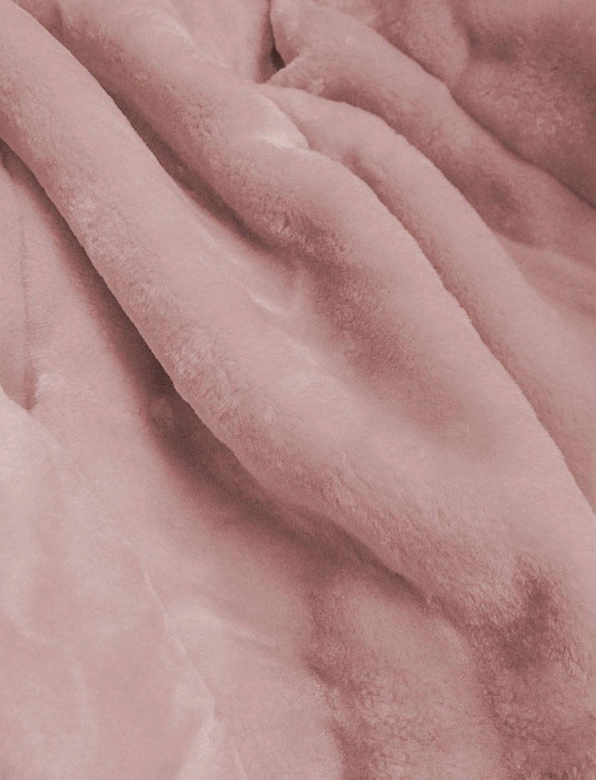 DAMSKA PARKA ZIMOWA Z FUTREM GRANATOWO-RÓŻOWA (B9550)