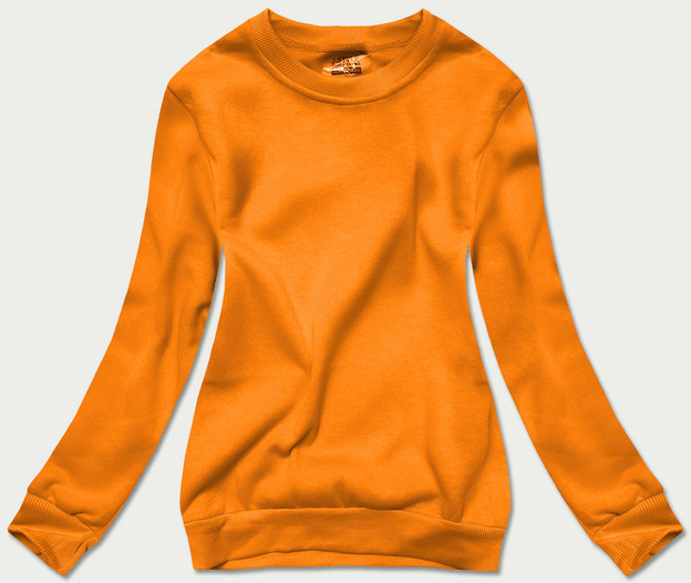 Bluza dresowa damska ze ściągaczami jasny pomarańczowy (w01-69)