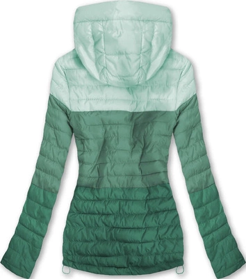 PIKOWANA KURTKA Z KAPTUREM MORSKA (W618)