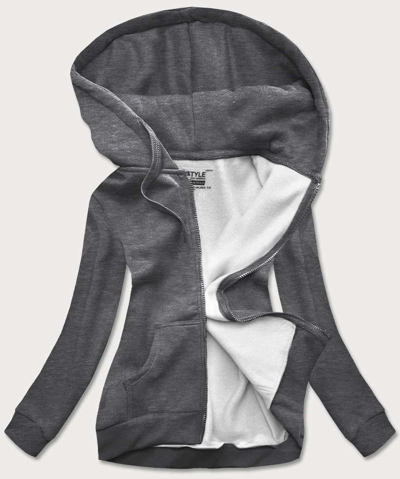 Bluza damska sportowa ciemna szara (W03-5)