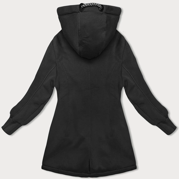 Taliowana bluza damska czarna (AMG-675A)