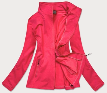 DAMSKA BLUZA SPORTOWA ZE STÓJKĄ KORALOWA (58114)