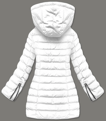 DAMSKA KURTKA ZIMOWA NA FUTERKU BIAŁA (M-13)