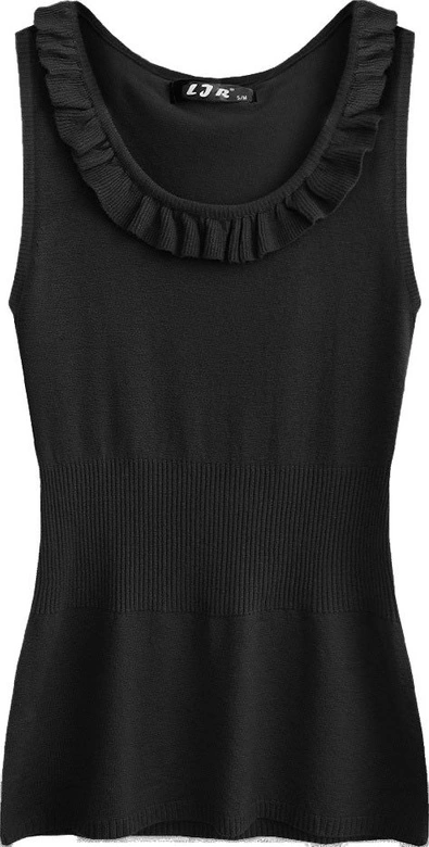 SWETERKOWA BLUZKA NA RAMIĄCZKACH CZARNA (1526)