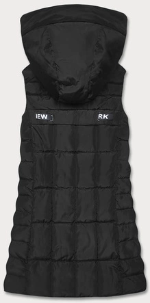 PIKOWANY BEZRĘKAWNIK DAMSKI CZARNY (B8135-1)