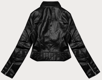 Ramoneska damska z ozdobnym pikowaniem J Style czarna (11Z8129)