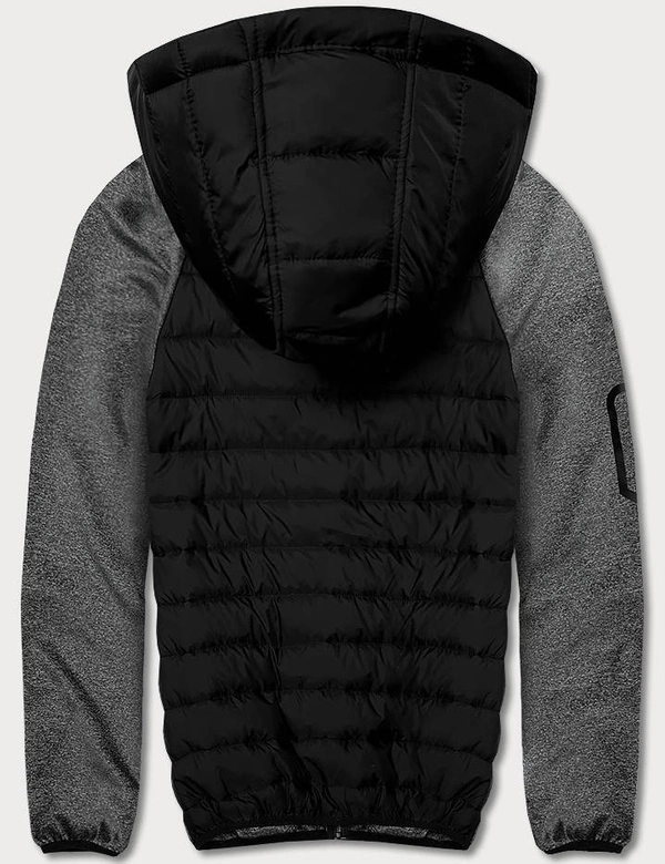 Męska kurtka-bluza czarny-grafit (8M905-392)