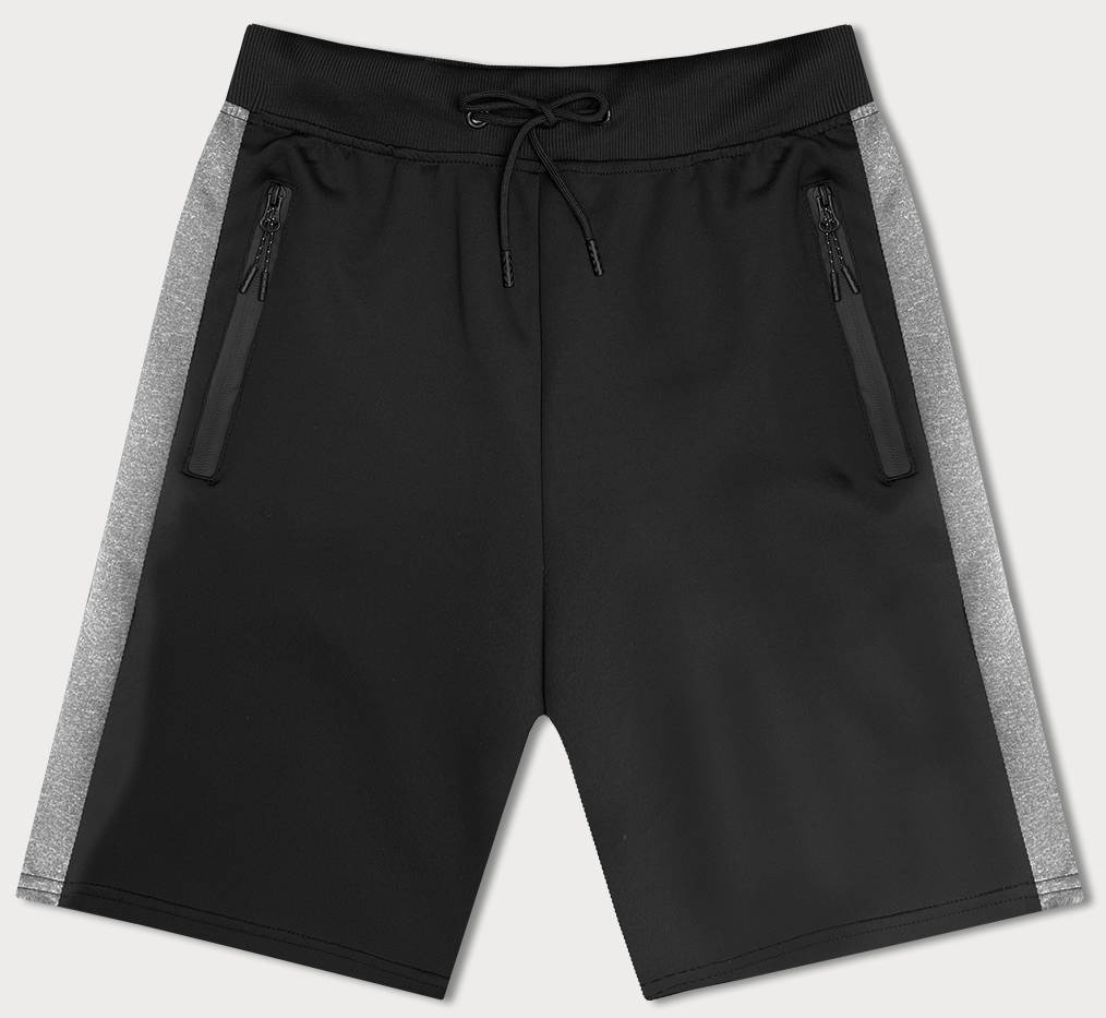 Sportowe spodenki męskie czarne (8K281-3)