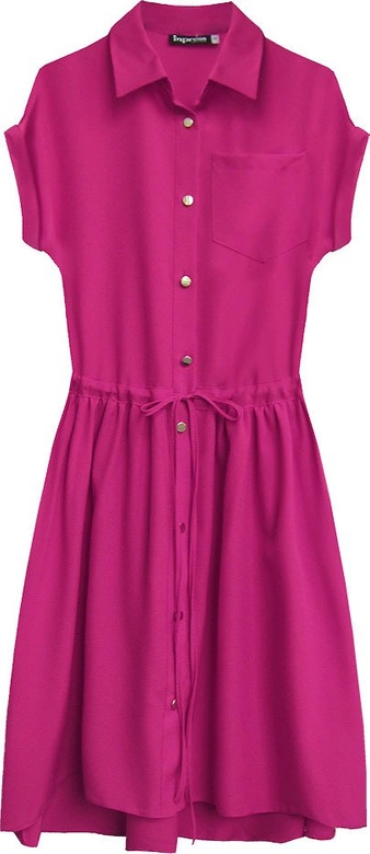 SUKIENKA KOSZULOWA AMARANTOWA (339ART)