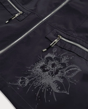 Kurtka damska wiatrówka granatowa (7705)