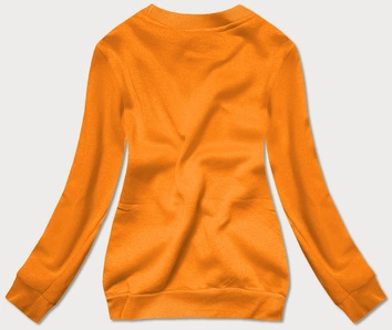 Bluza dresowa damska ze ściągaczami jasny pomarańczowy (w01-69)