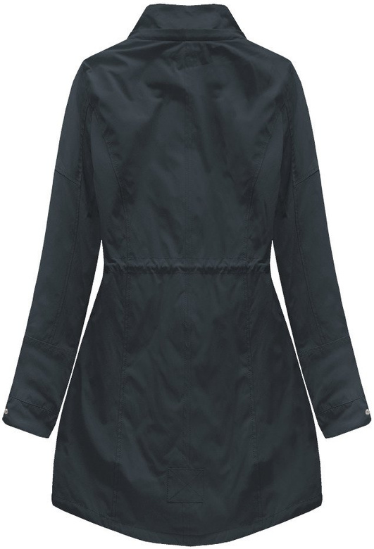 DWUSTRONNA PARKA Z KAPTUREM GRANATOWA (W0232BIG)