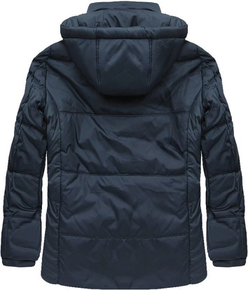 KURTKA ZIMOWA Z KAPTUREM GRAFITOWA (601)