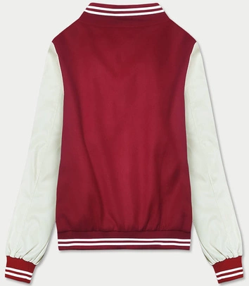 Kurtka damska bomber ciemnoczerwona (16M9067-270)