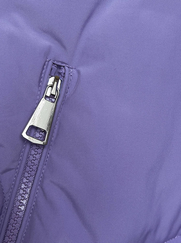 Zimowa kurtka z kapturem fioletowa (LHD-23015)