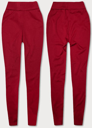Grube legginsy bawełna czerwone (YW06039-5)