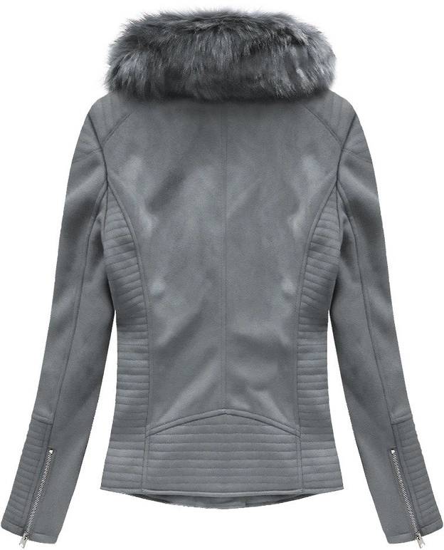 ZAMSZOWA RAMONESKA Z FUTERKIEM SZARA (6501BIG)