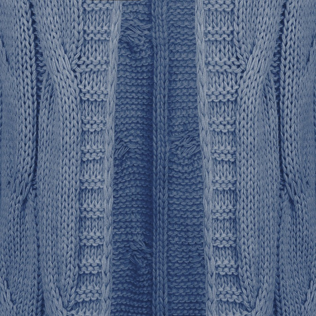 SWETER O GRUBYM SPLOCIE NIEBIESKI (115ART)