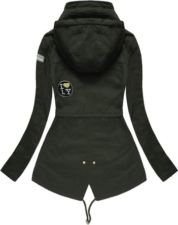 BAWEŁNIANA KURTKA Z NASZYWKAMI KHAKI (XW522X)