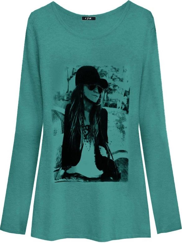 BLUZKA Z NADRUKIEM MORSKA (1190)