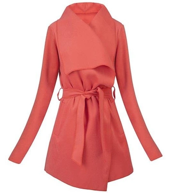 NARZUTKA Z PASKIEM WATERFALL KORALOWA (NA125)