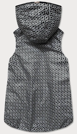 Rozkloszowany dwustronny bezrękawnik damski cappuccino (b8006-12)