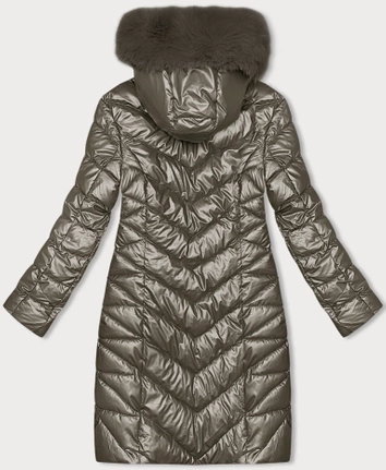 Pikowana zimowa kurtka damska J Style stare złoto (16M9100-403)